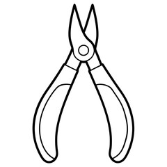 Pliers art vector illustration