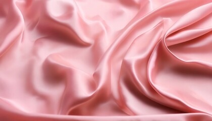 Obraz premium The texture of the silk fabric, soft pink. rose-color, rose-colour, rose. Beautiful soft crumpled pink silk texture