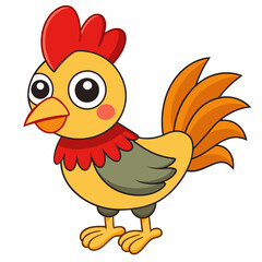 Rooster art vector