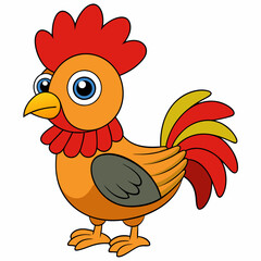 Rooster art vector