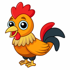 Rooster art vector