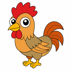 Rooster art vector