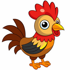 Rooster art vector