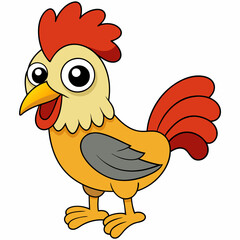 Rooster art vector