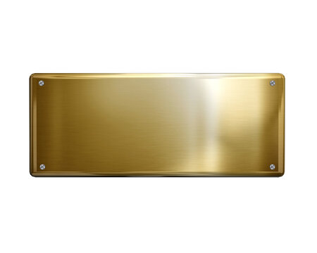 Golden Frame and Golden Base name plate