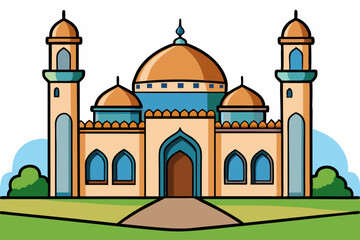 mosque vector illustration