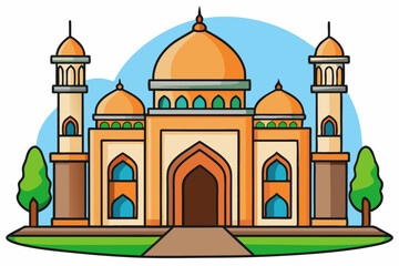 mosque vector illustration