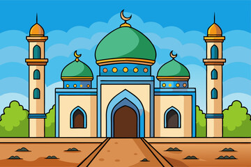 mosque vector illustration