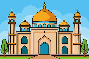 mosque vector illustration