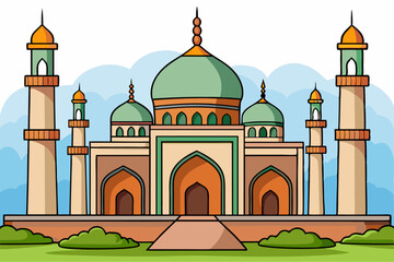mosque vector illustration