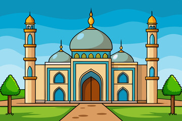 mosque vector illustration