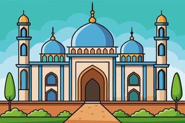 mosque vector illustration