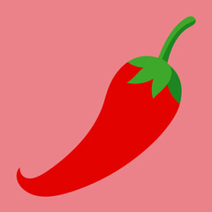 Chilly vector illustration on white background