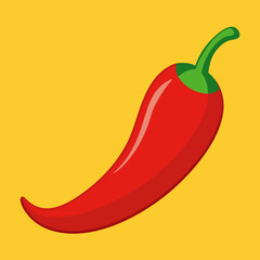 Chilly vector illustration on white background