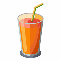 realistic juice vector illustration on white background