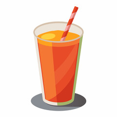 realistic juice vector illustration on white background