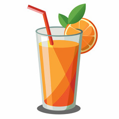 realistic juice vector illustration on white background