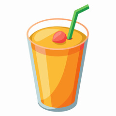 realistic juice vector illustration on white background
