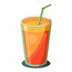 realistic juice vector illustration on white background