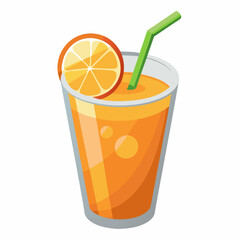 realistic juice vector illustration on white background