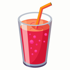 realistic juice vector illustration on white background