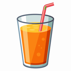 realistic juice vector illustration on white background