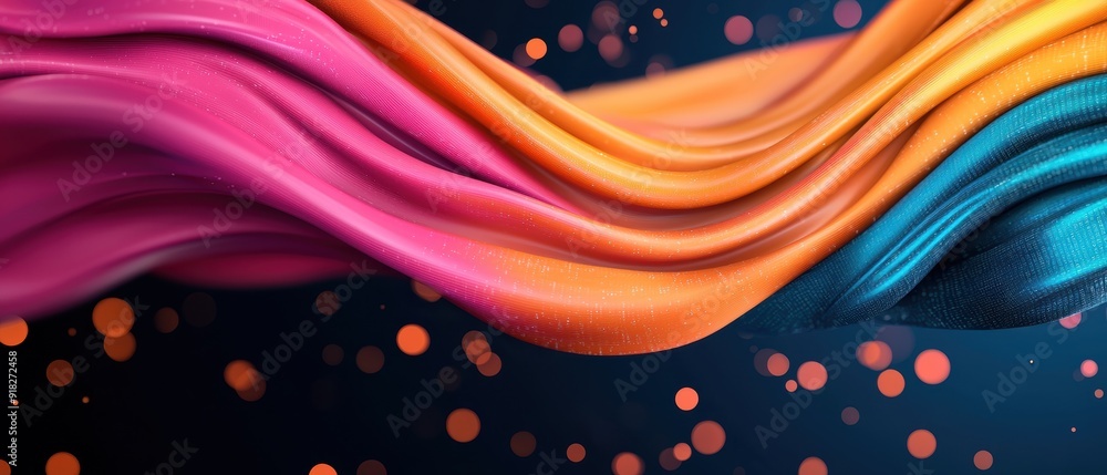 Poster maximizing business potential: dynamic data analytics visualization with copy space for text