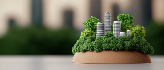 Fototapeta premium Innovating Science and Technology Parks in - Futuristic Concept with Copy Space