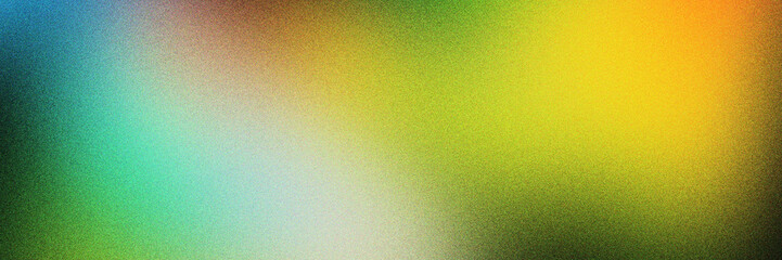 Abstract blurred colorful gradient background blending shades of green, blue, yellow, and red for artistic and creative design projects.