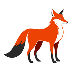 Fototapeta premium Fox Character. Mascot Creative Design.