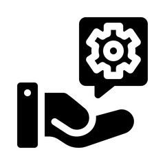 consulting glyph icon
