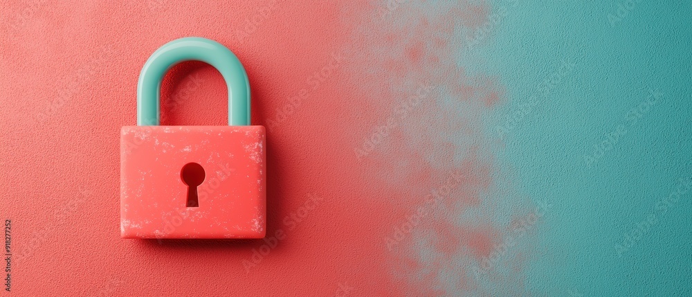 Poster enhanced data protection and privacy measures in digital with copy space â€“ grunge design
