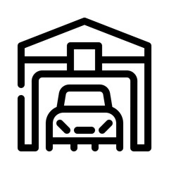 garage line icon