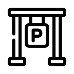 parking lot line icon