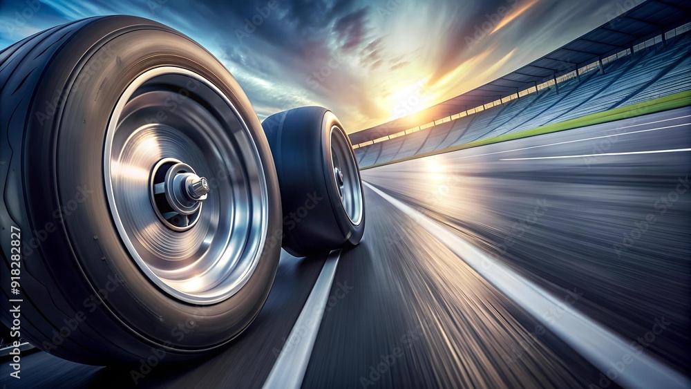Poster blurred motion: a symphony of speed and precision generative ai