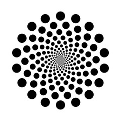 dot halftone radial, graphic explosion in circle form, fireworks star explosion dotted gradient halftone, geometric spiral background