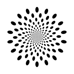 star halftone radial, graphic explosion in circle form, fireworks star explosion dotted gradient halftone, geometric spiral background