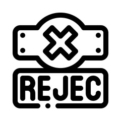 rejected line icon