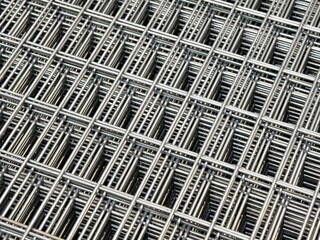 Steel chain link fence wire mesh texture and pattern
