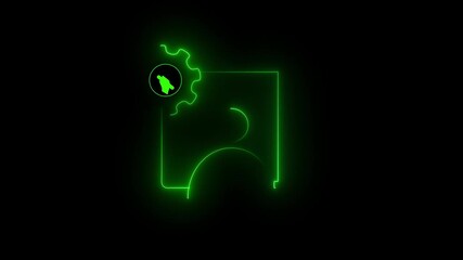 
Animation video of capability icon with man.