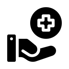 Fototapeta premium red glyph icon