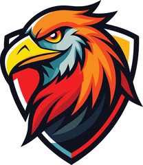 Fototapeta premium eagle head mascot. head of eagle