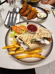 grilled chicken with vegetables