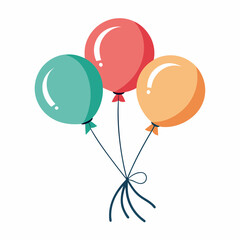 balloons art vector illustration