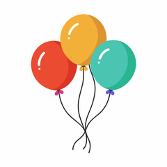 balloons art vector illustration