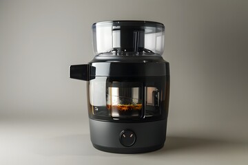 Black Coffee Maker With Glass Carafe