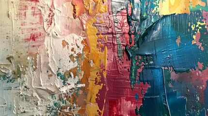 Obraz premium Abstract expression of emotions through color and texture 