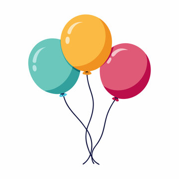 balloons art vector illustration