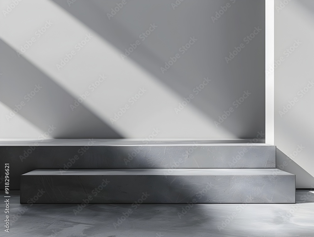 Poster sleek and minimal grey gradient background for elegant product presentation