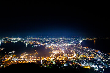 北海道函館市の夜景